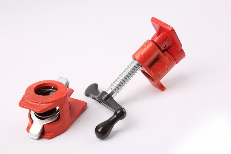 WINTOOLS (4 Pack) 3/4" Wood Gluing Pipe Clamp Set Heavy Duty PRO Woodworking Cast Iron - Image 4
